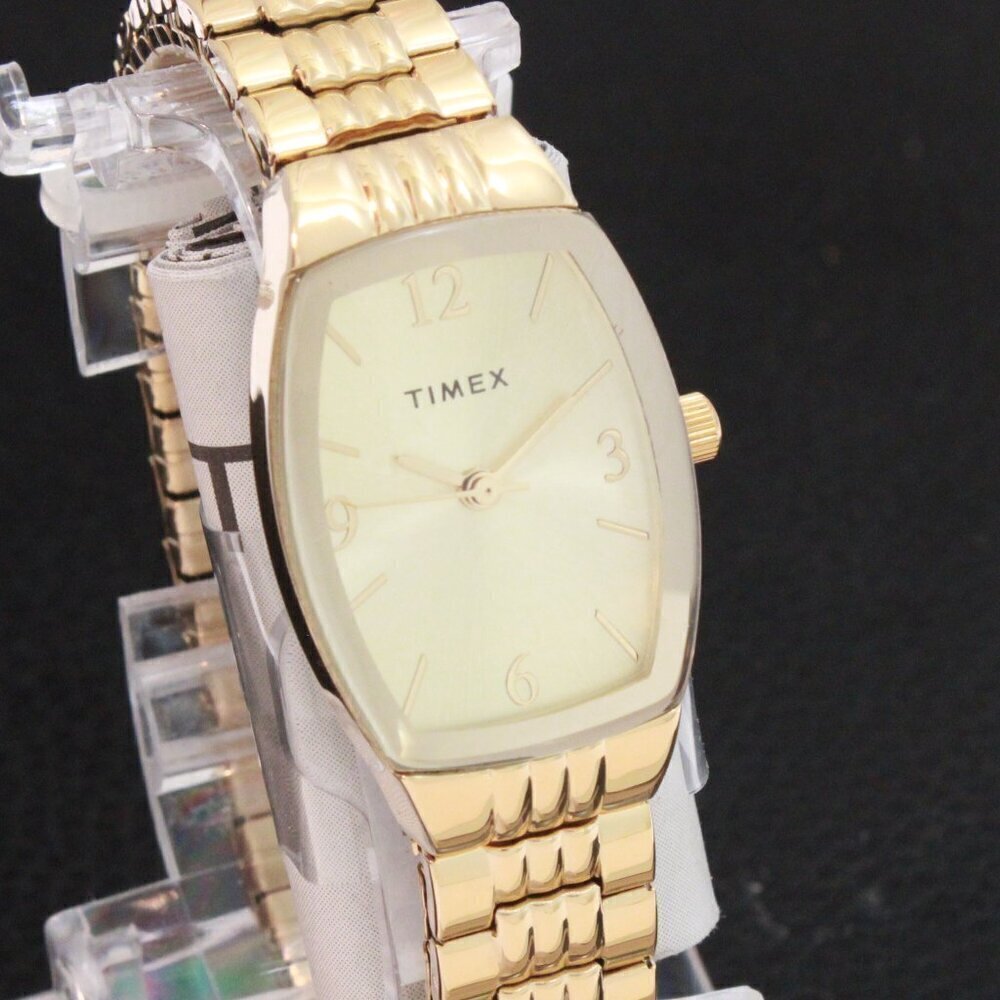 Timex Main Street Ladies Quartz Watch Gold Tone Expansion Bracelet 21mm - Picture 5 of 11